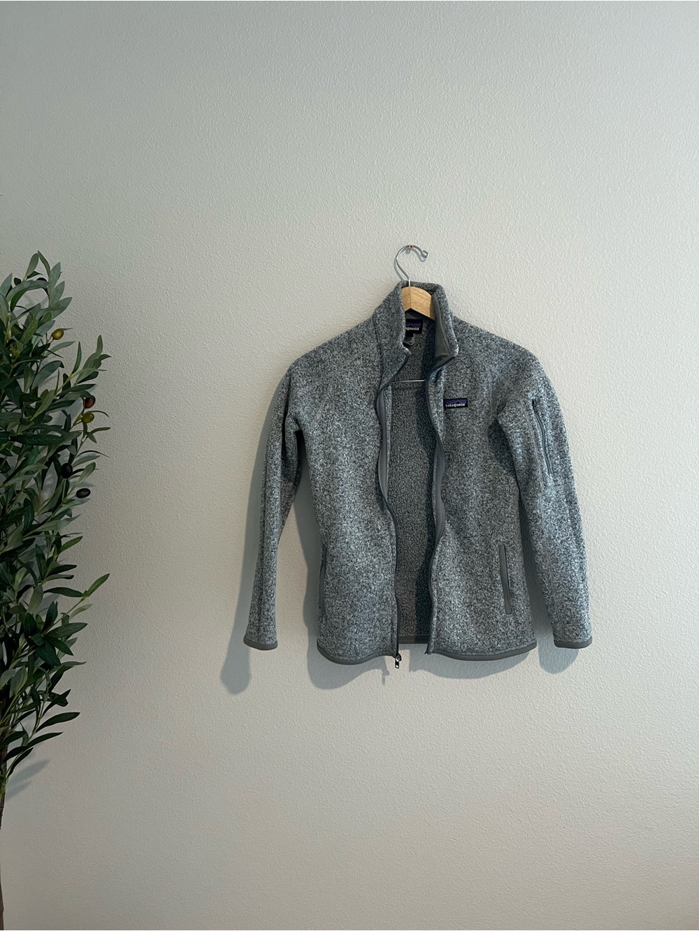 Patagonia Gray Full-Zip Fleece Jacket